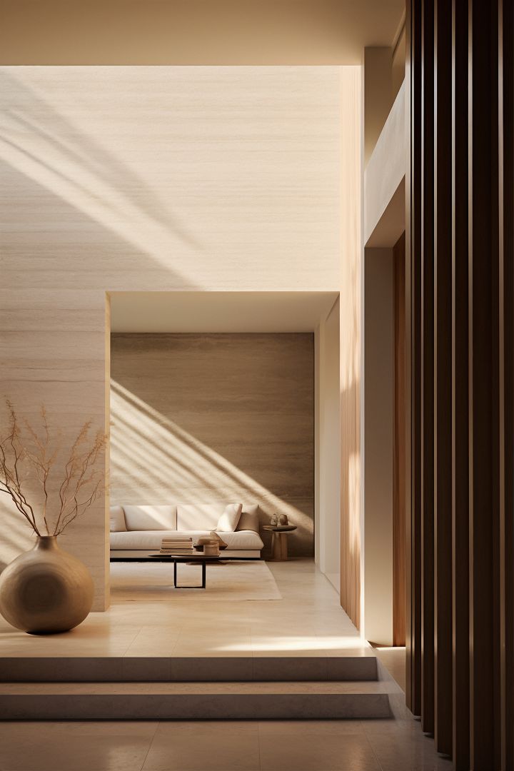 Ai generated modern styled entryway